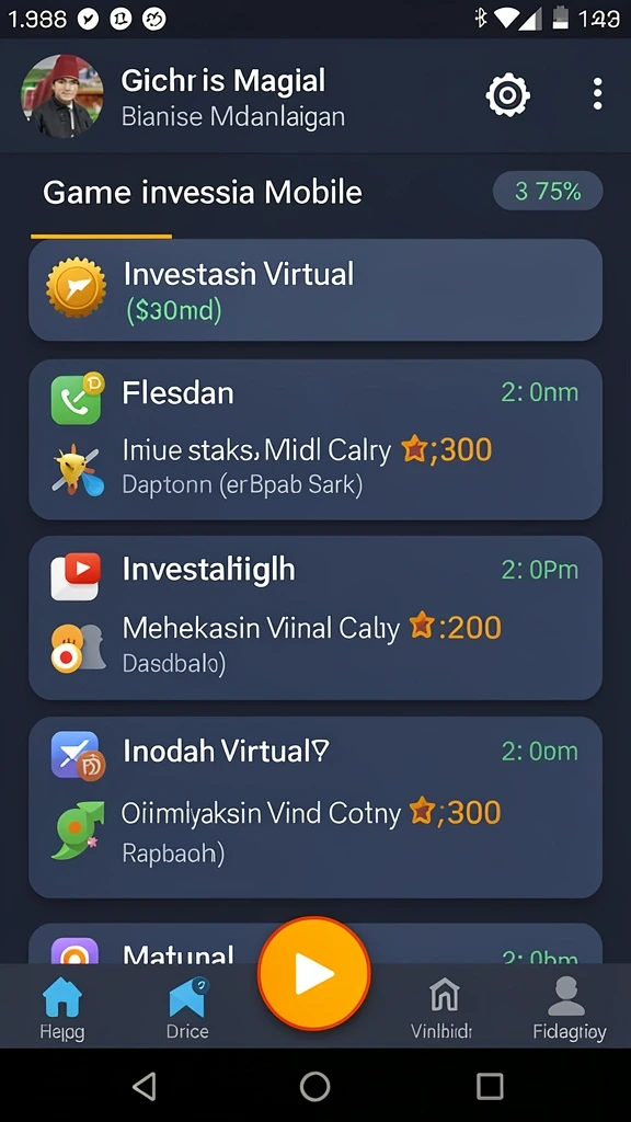 g668 - Tangkapan layar menampilkan antarmuka misi yang menantang.